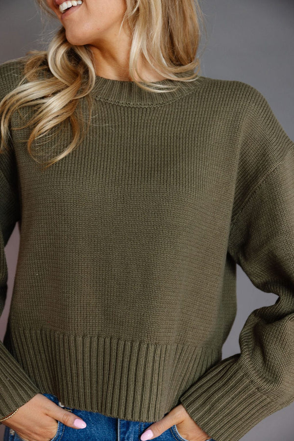 Asher Sweater in Olive