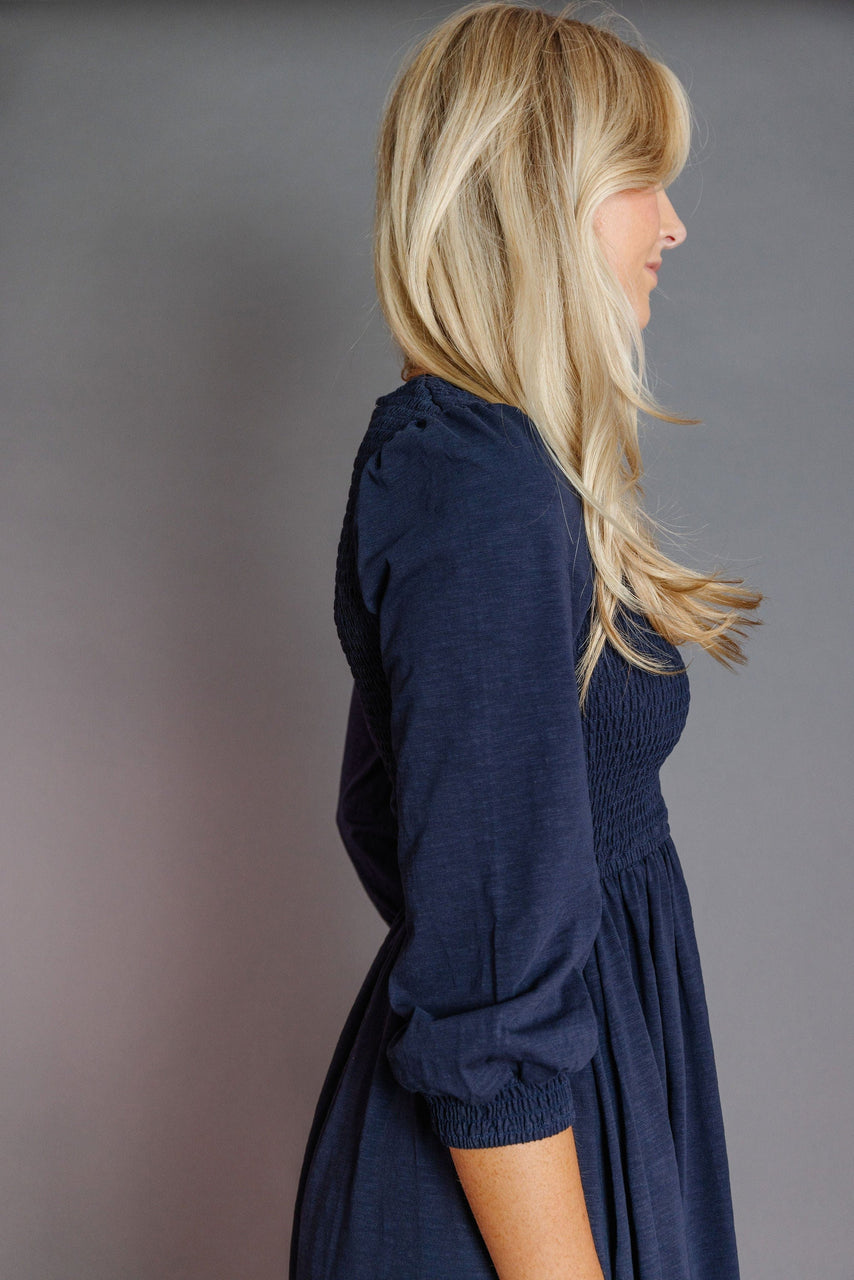 Augusta Dress in Navy