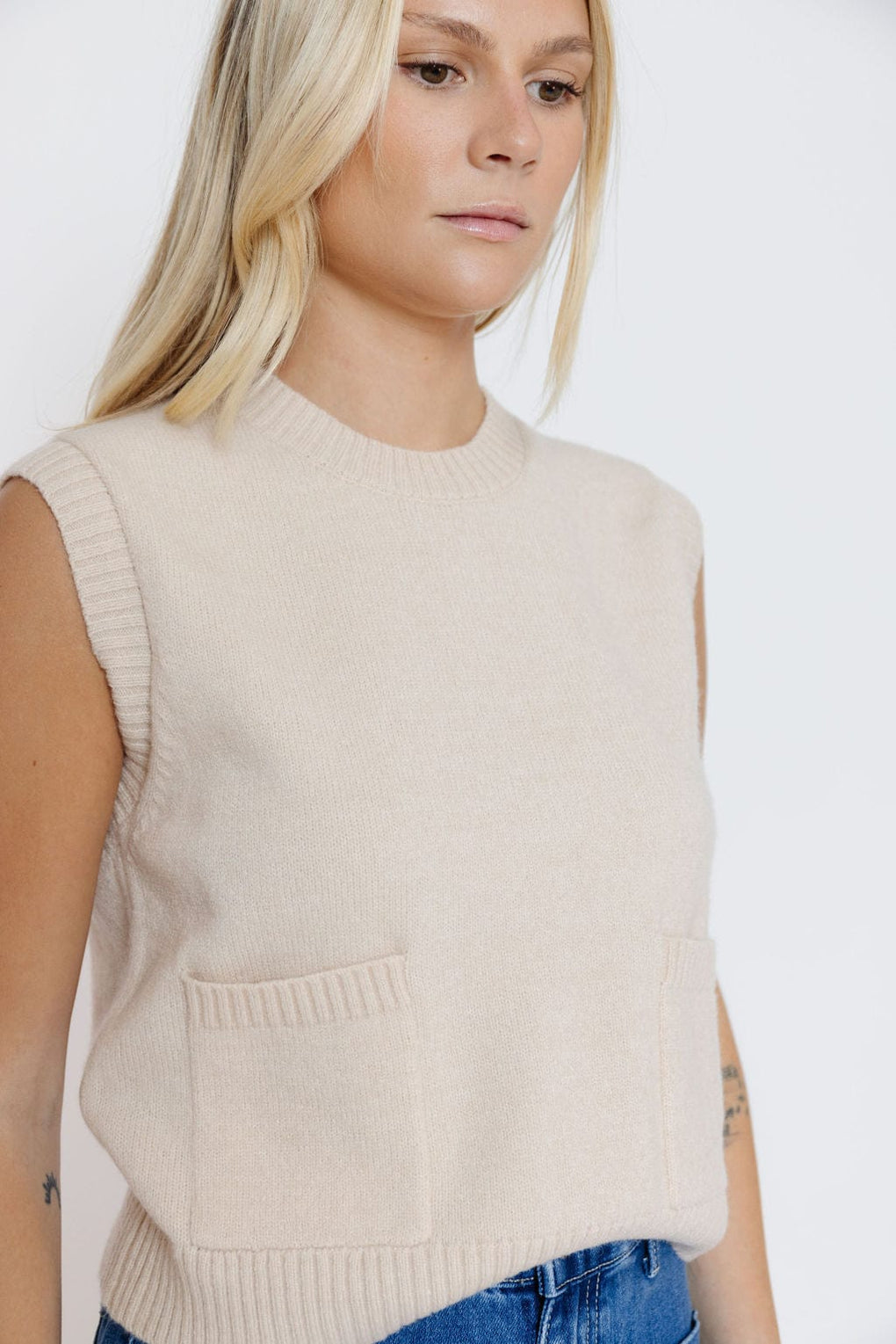 Miou Muse Light Weight Striped Vest