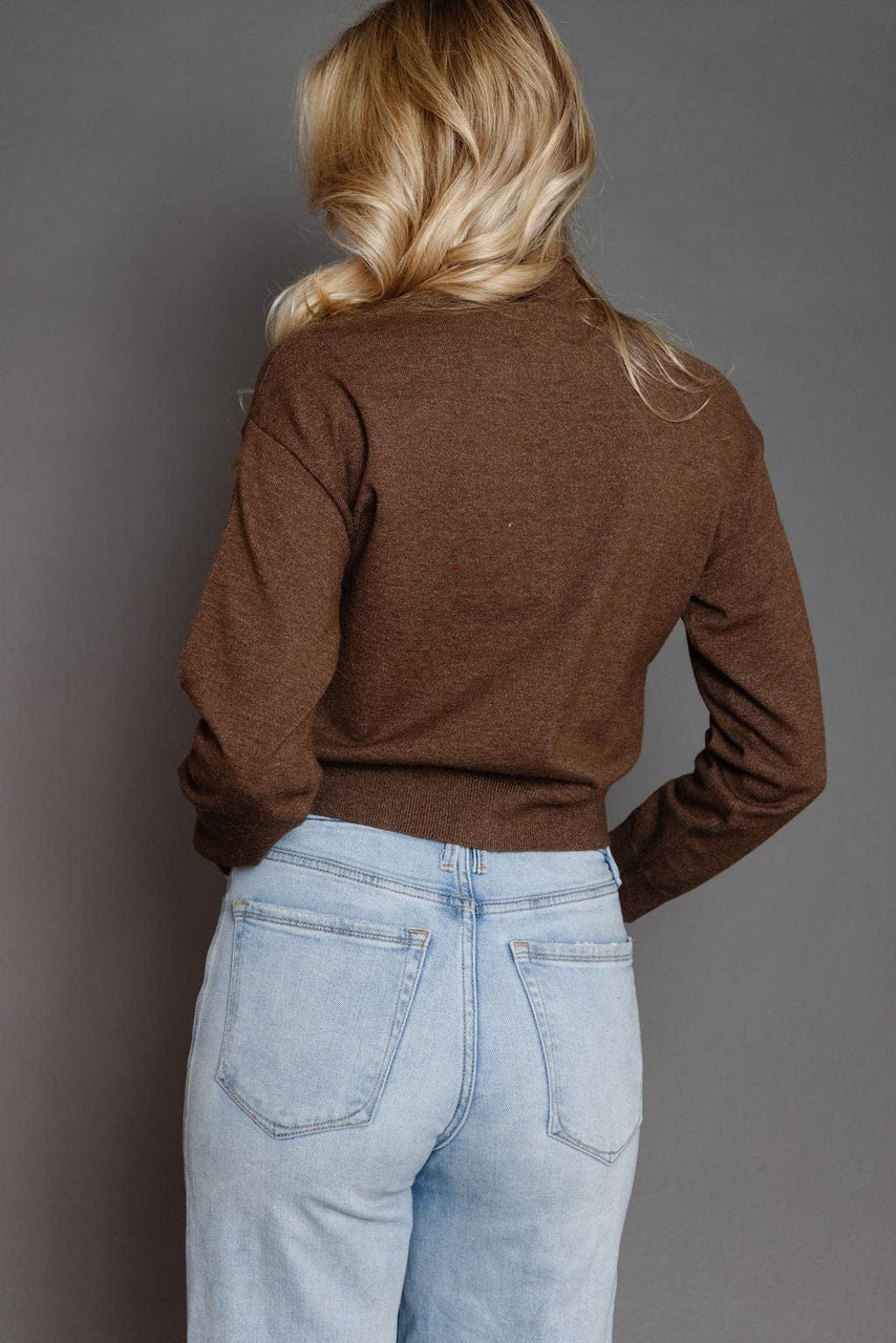 Brookes Cardigan in Brown