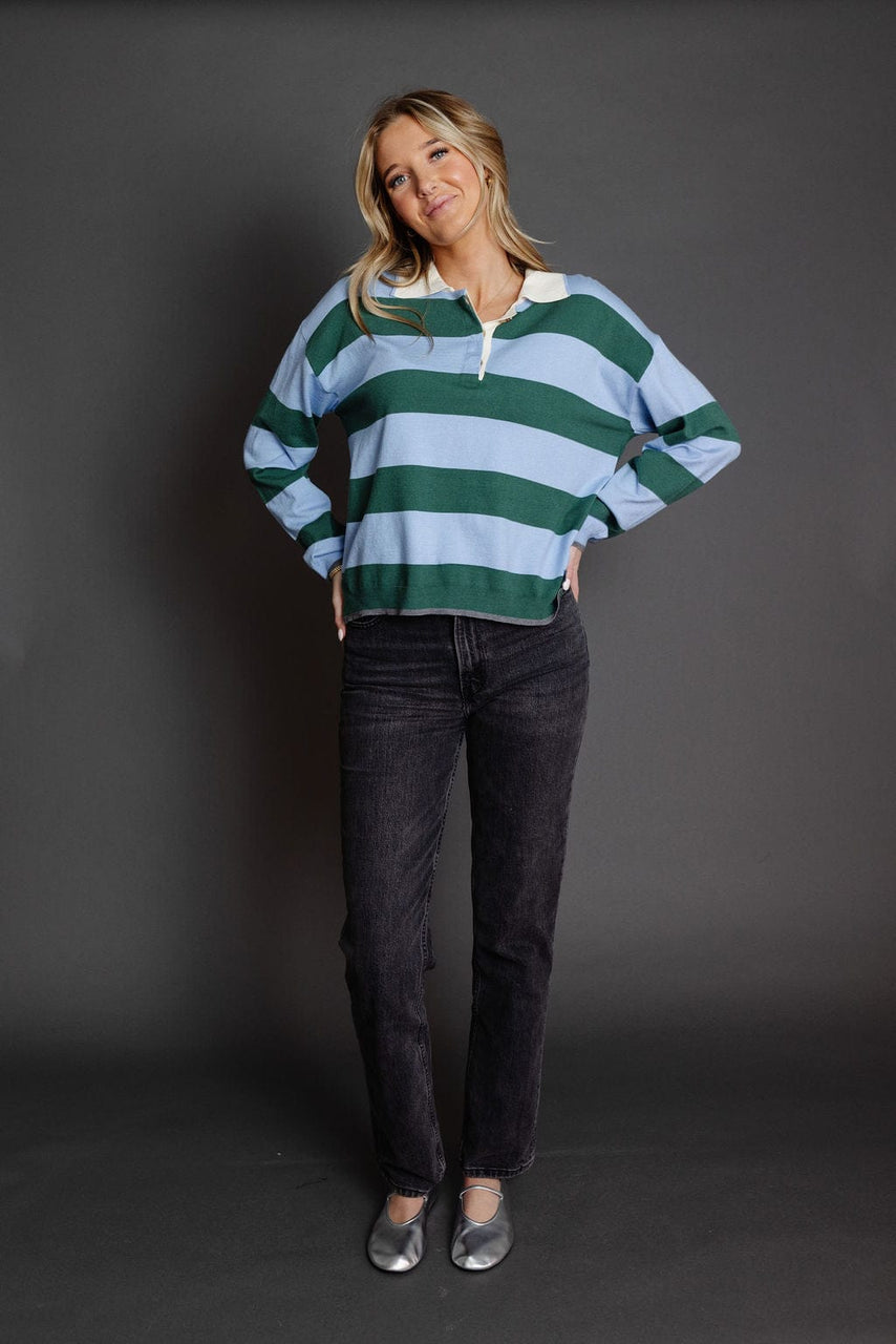 Carolyn Tee in Blue/Green