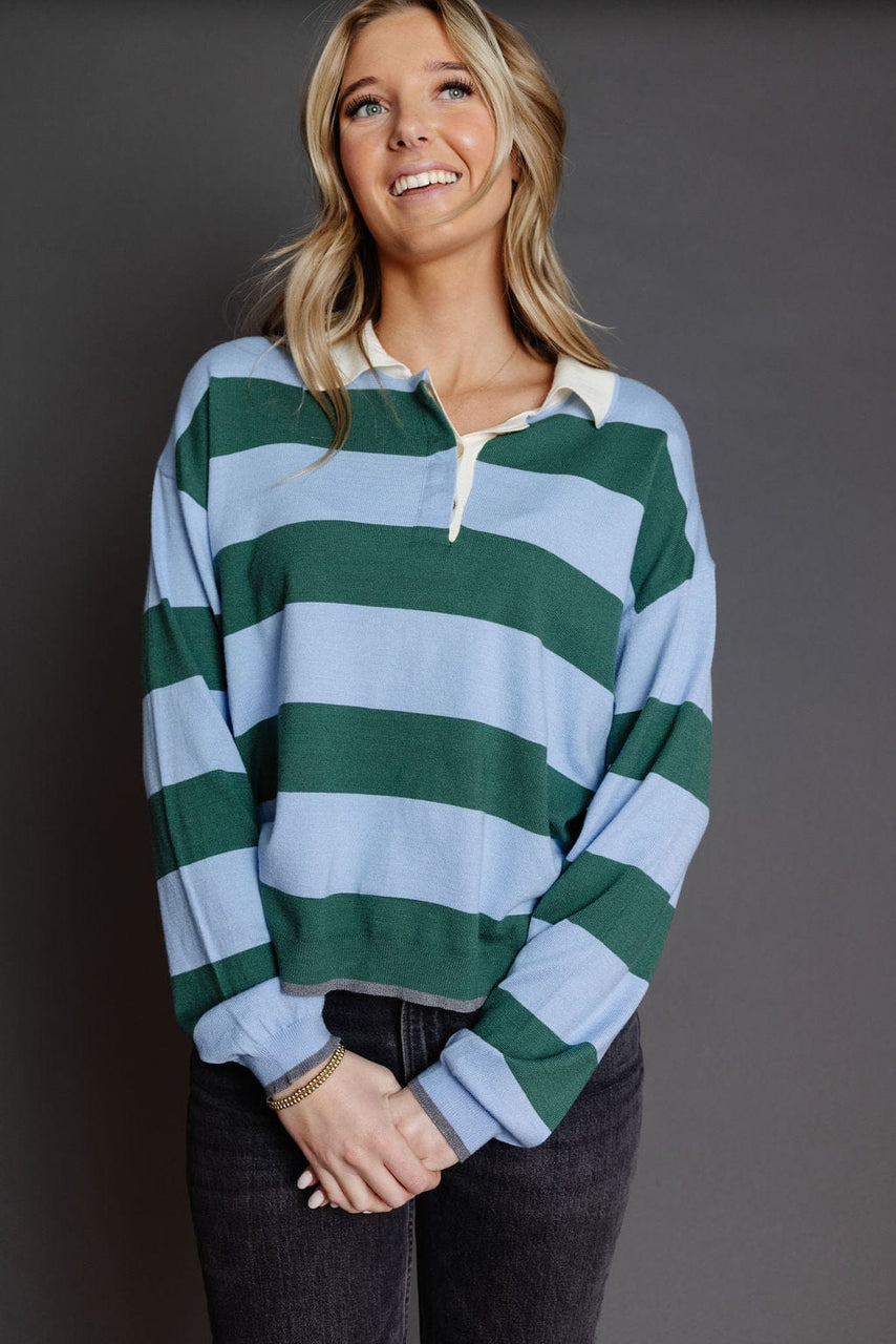 Carolyn Tee in Blue/Green