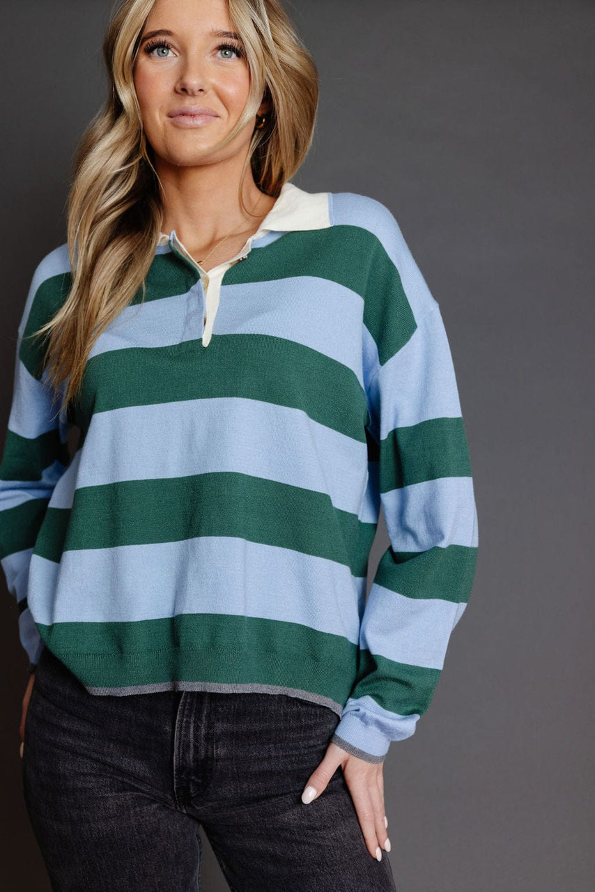 Carolyn Tee in Blue/Green