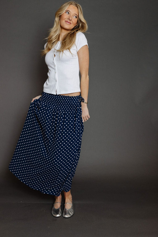 Franki Skirt in Navy/White