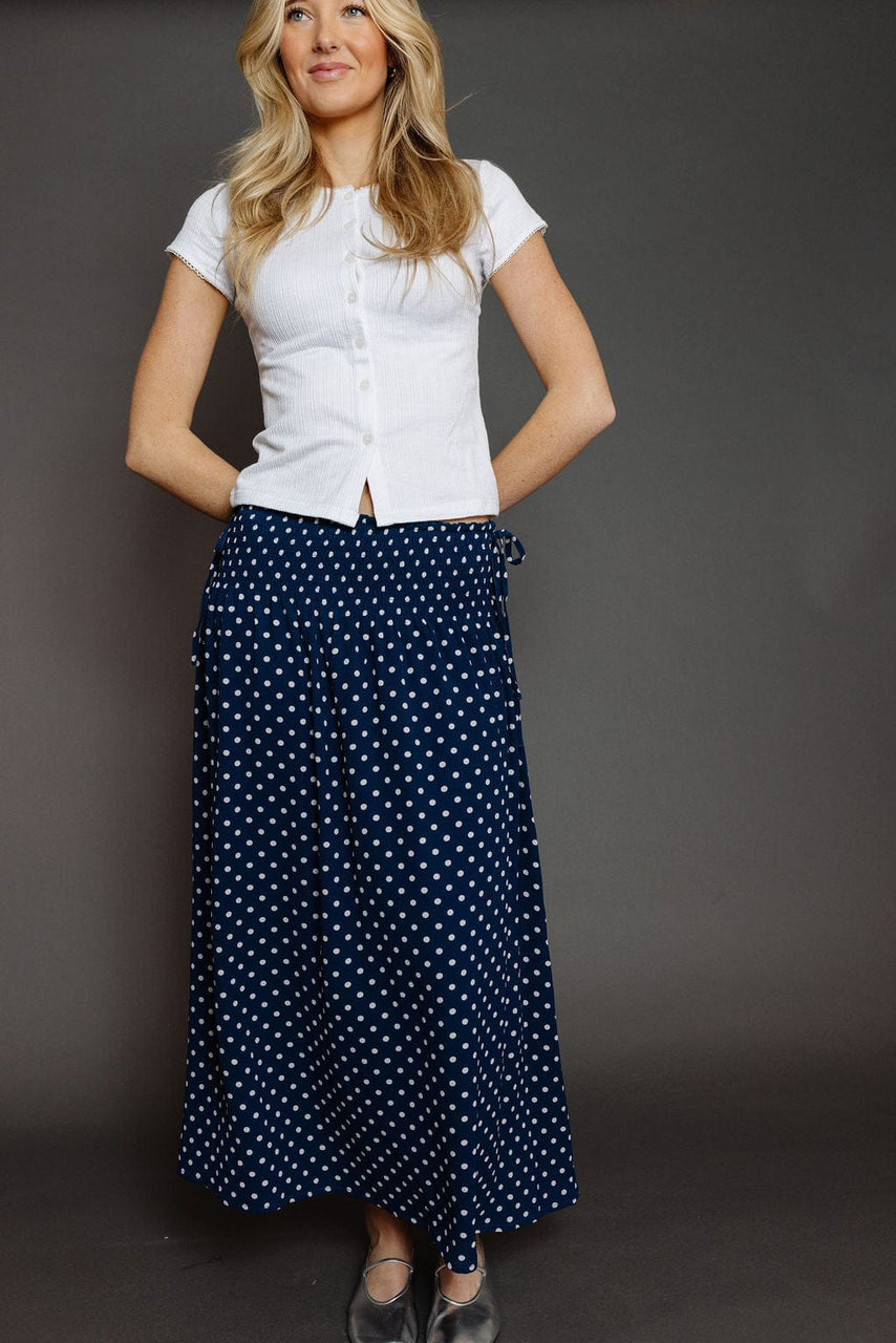 Franki Skirt in Navy/White