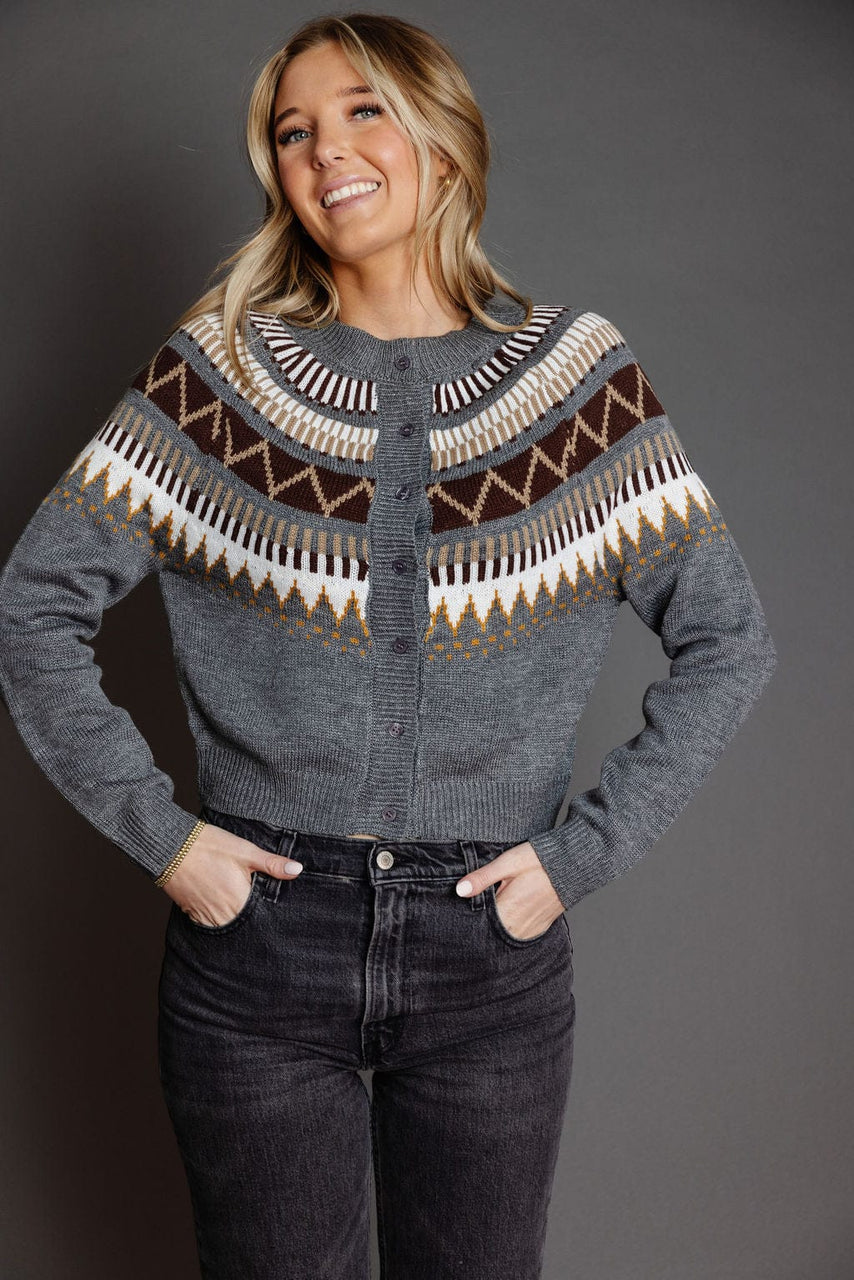 Ghene Cardigan in Grey