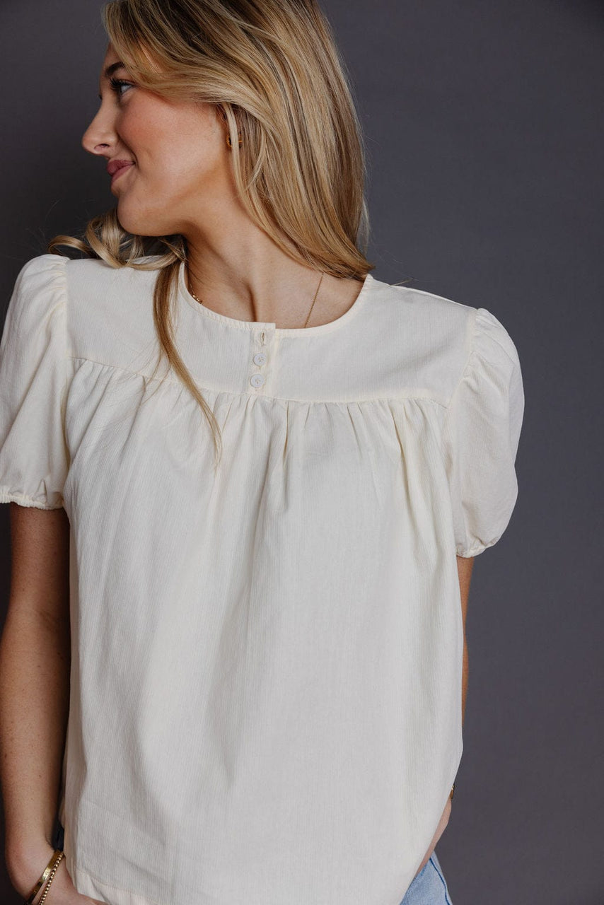Hazel Blouse in Cream
