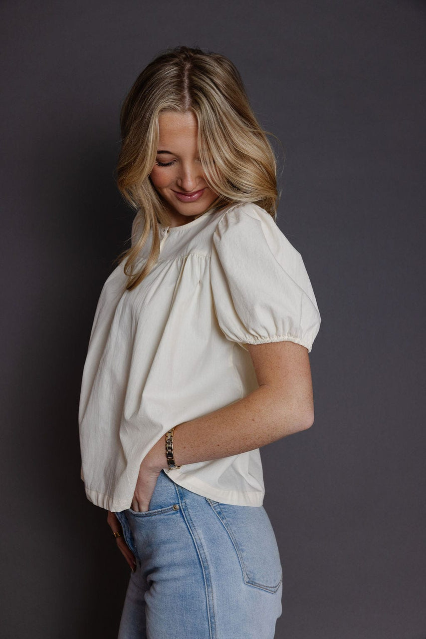 Hazel Blouse in Cream