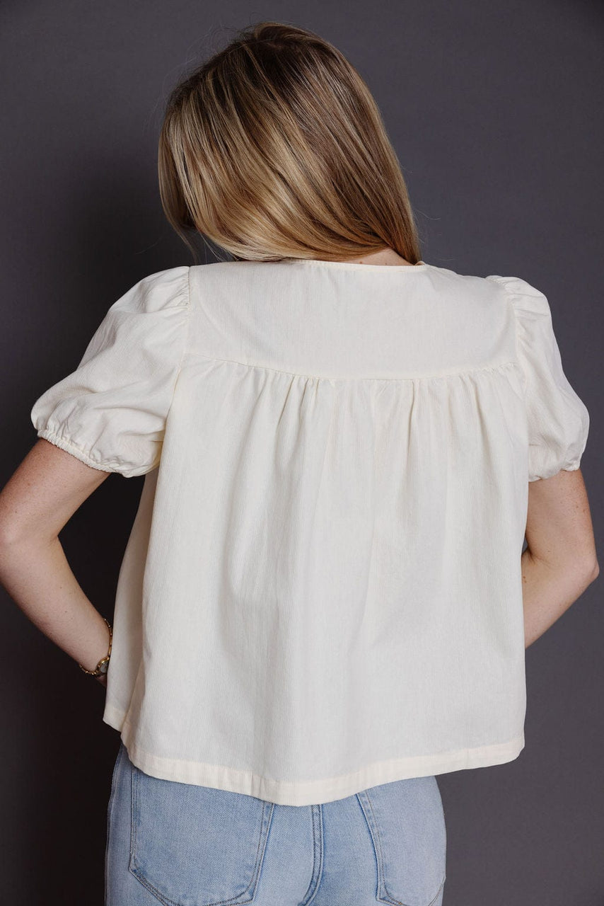 Hazel Blouse in Cream