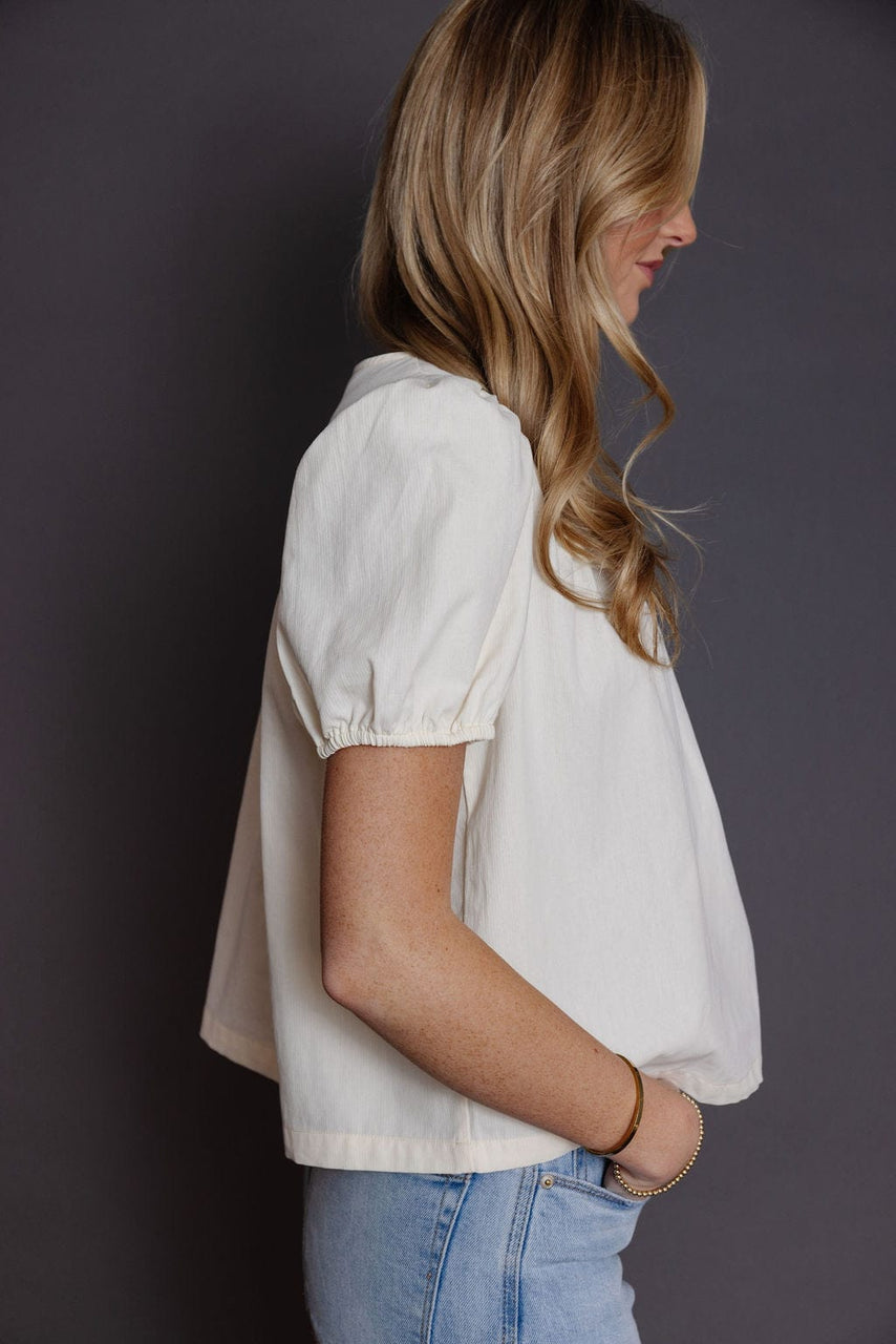 Hazel Blouse in Cream