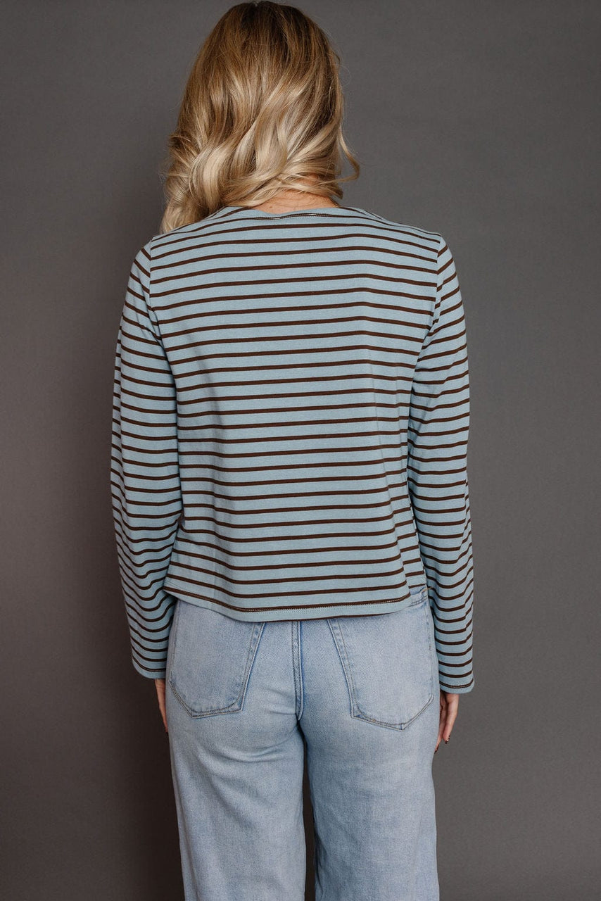 Joyce Tee in Blue/Brown