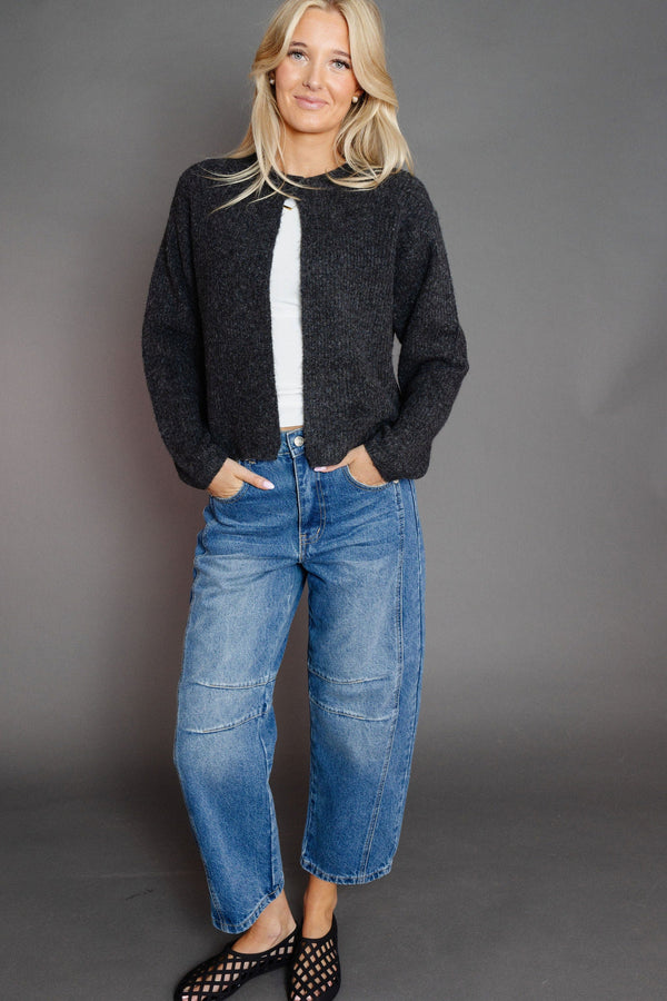 Taylen Cardigan in Charcoal