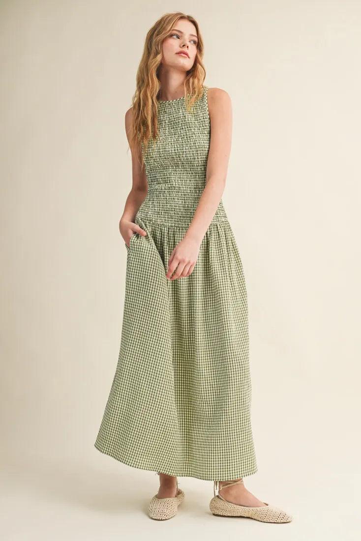 Calla Dress in Green
