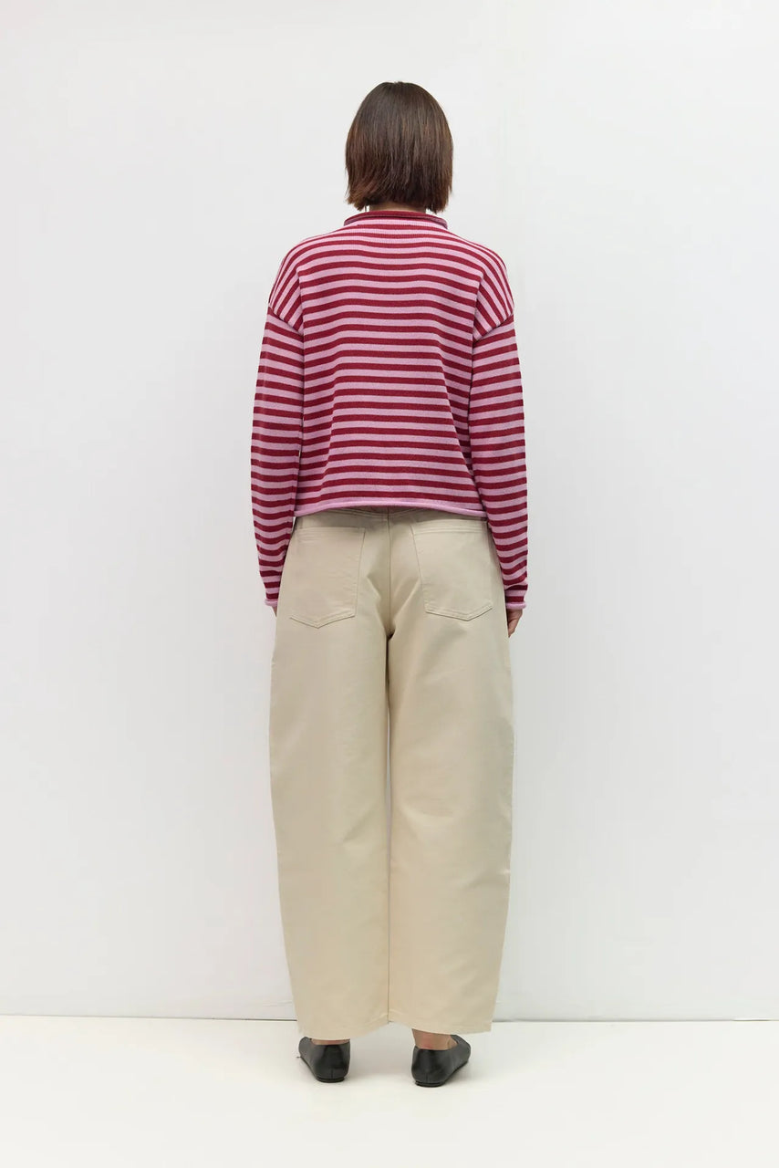 Cecelia Cardigan in Lilac-Burgundy