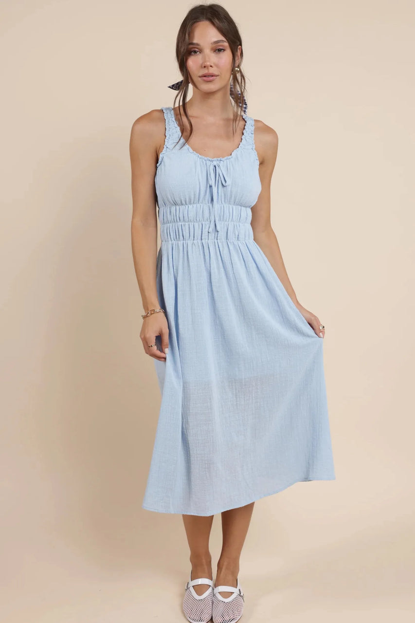 Charmed Dress in Powder Blue
