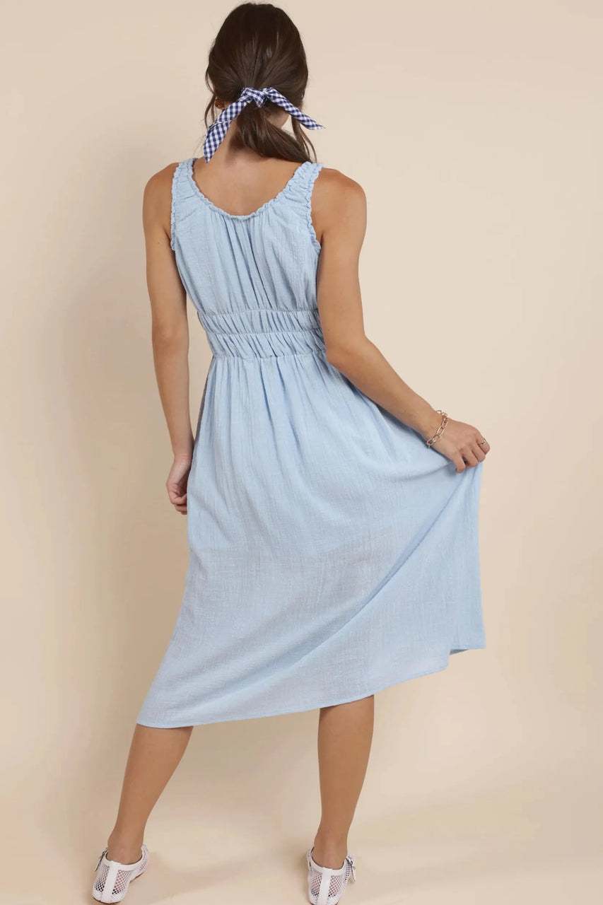 Charmed Dress in Powder Blue