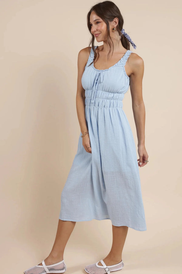 Charmed Dress in Powder Blue