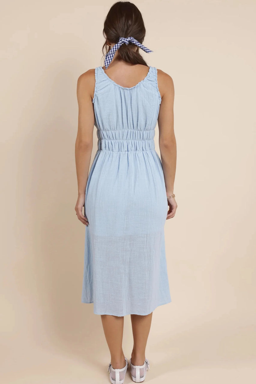 Charmed Dress in Powder Blue