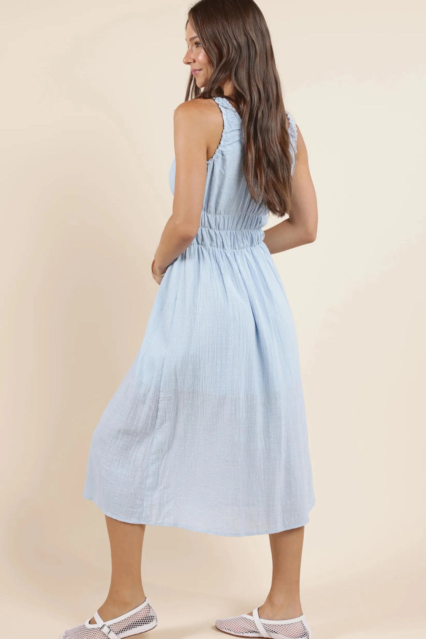 Charmed Dress in Powder Blue