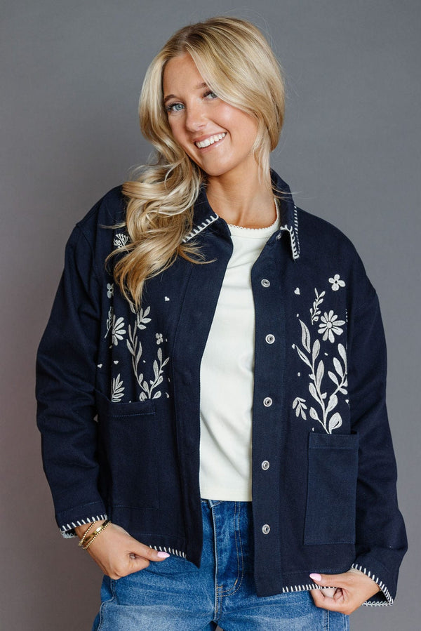 Avett Folk Jacket Navy