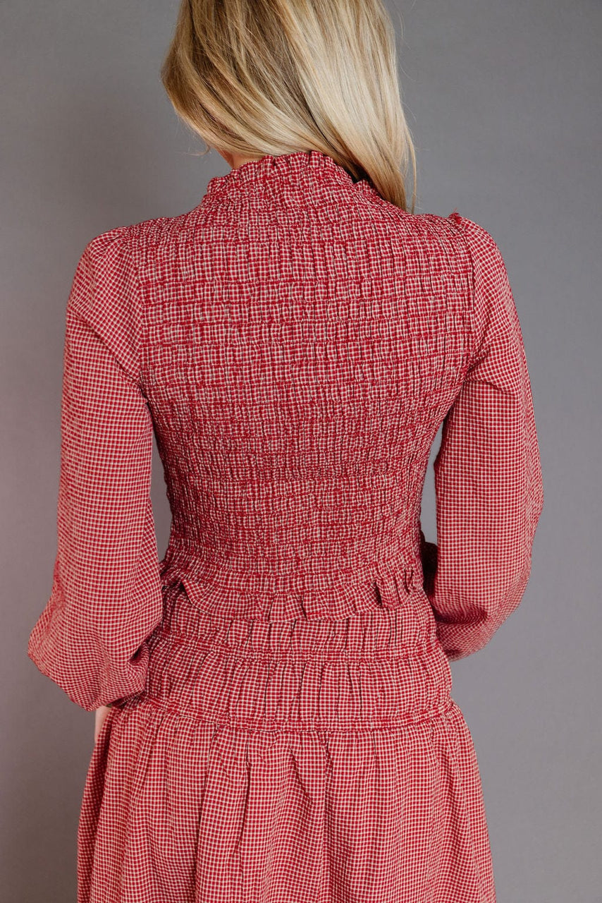 Gisele Blouse in Red Gingham