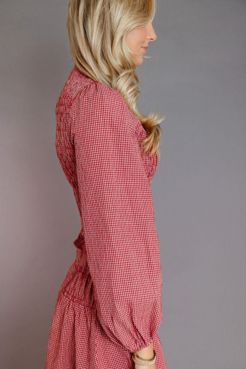 Gisele Blouse in Red Gingham