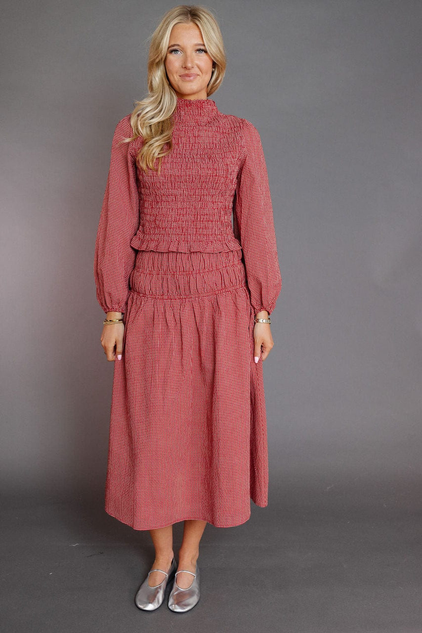 Gisele Skirt in Red Gingham