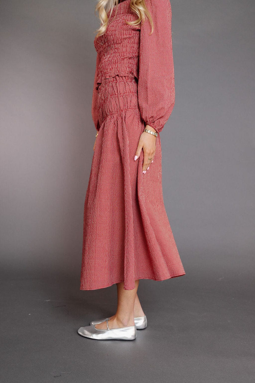 Gisele Skirt in Red Gingham