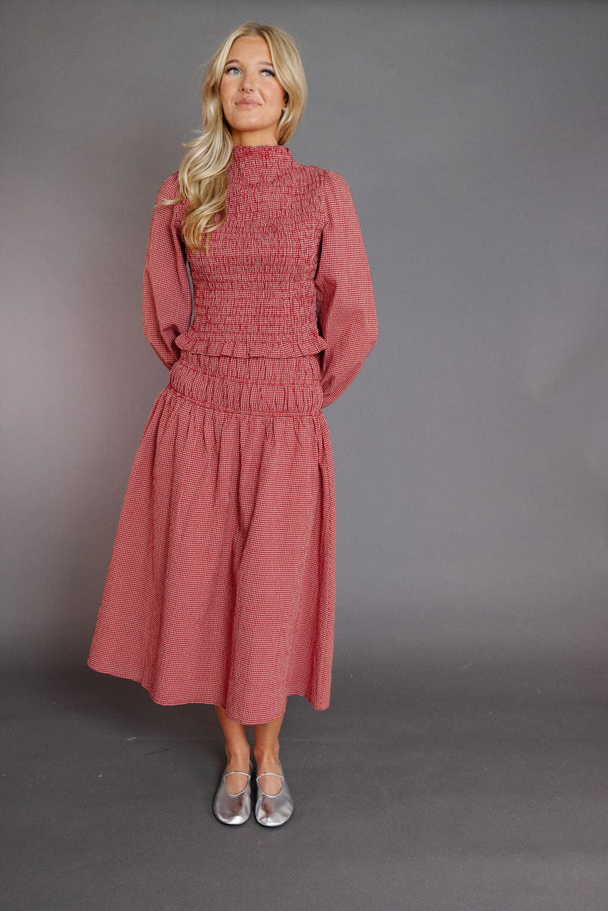 Gisele Skirt in Red Gingham