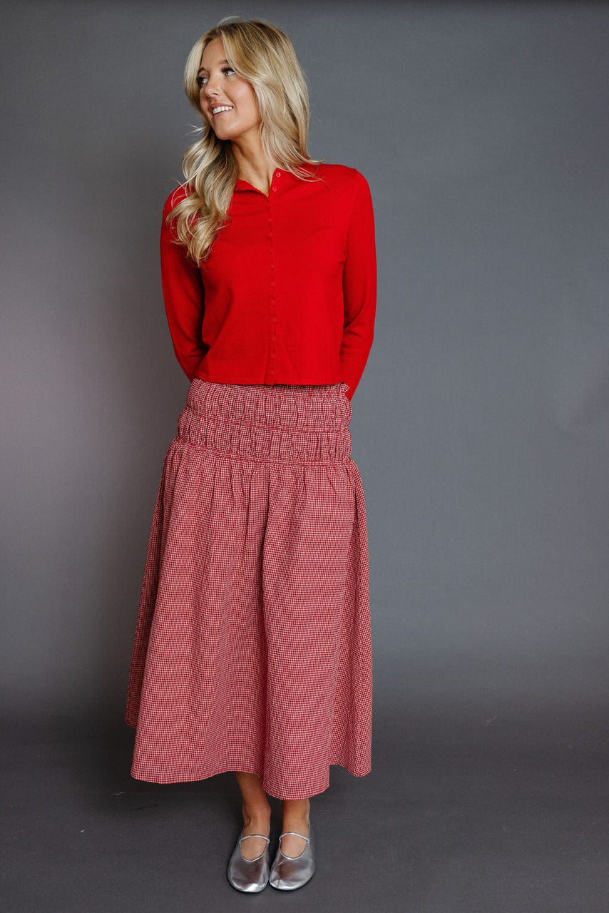 Gisele Skirt in Red Gingham