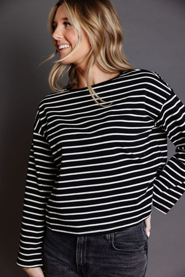 Moore Tee in Black/White