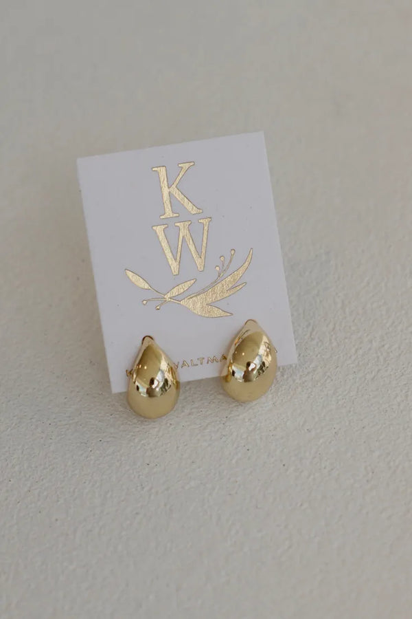 Dome Earrings in Gold by Katie Waltman