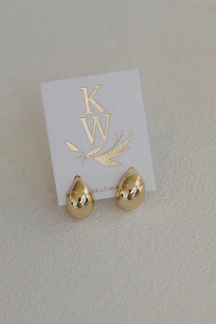 Dome Earrings in Gold by Katie Waltman