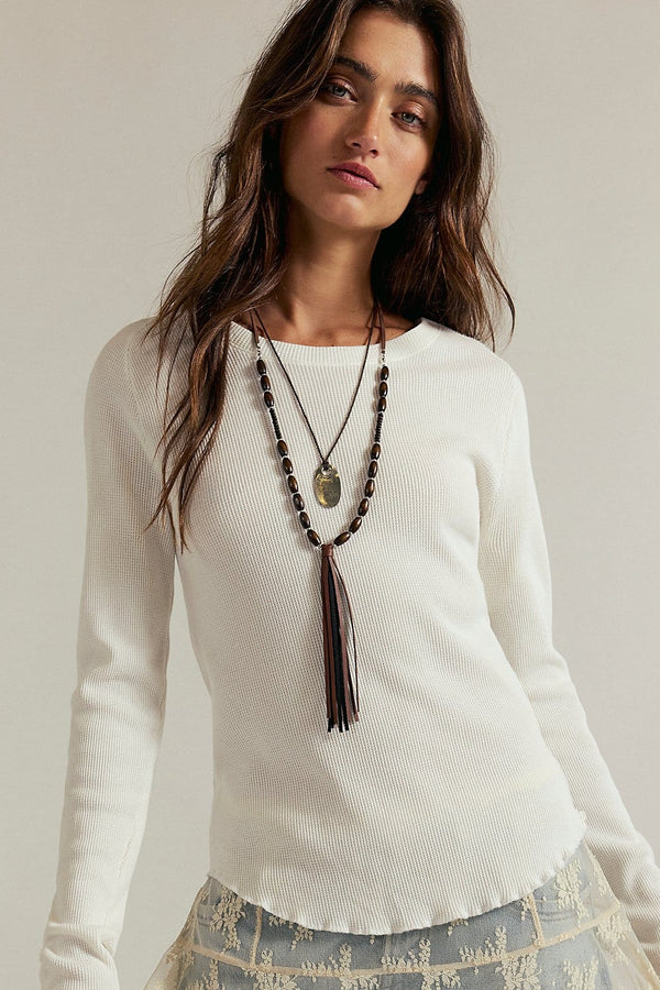 Free People Easy Does It Tee in White