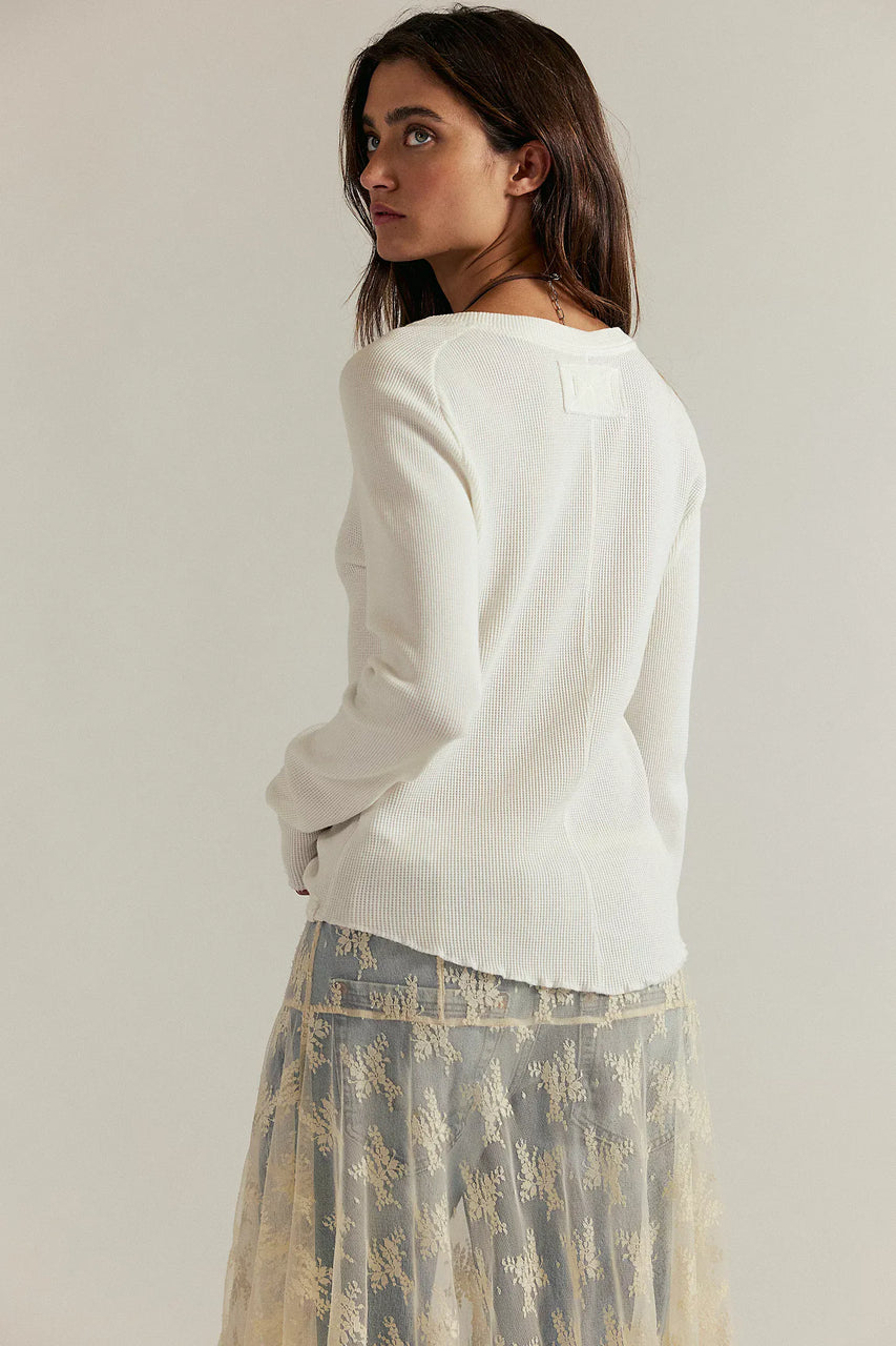 Free People Easy Does It Tee in White