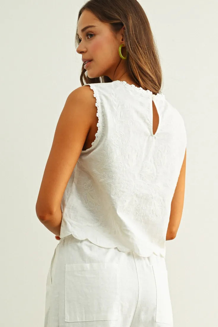EmmyLou Blouse in Off White