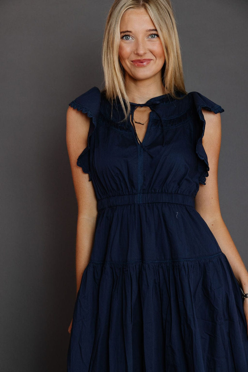 Ensley Dress in Navy