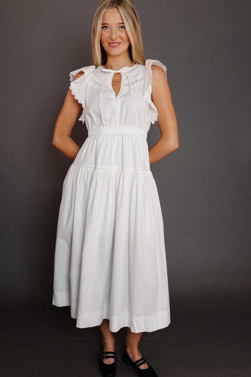 Ensley Dress in Off White