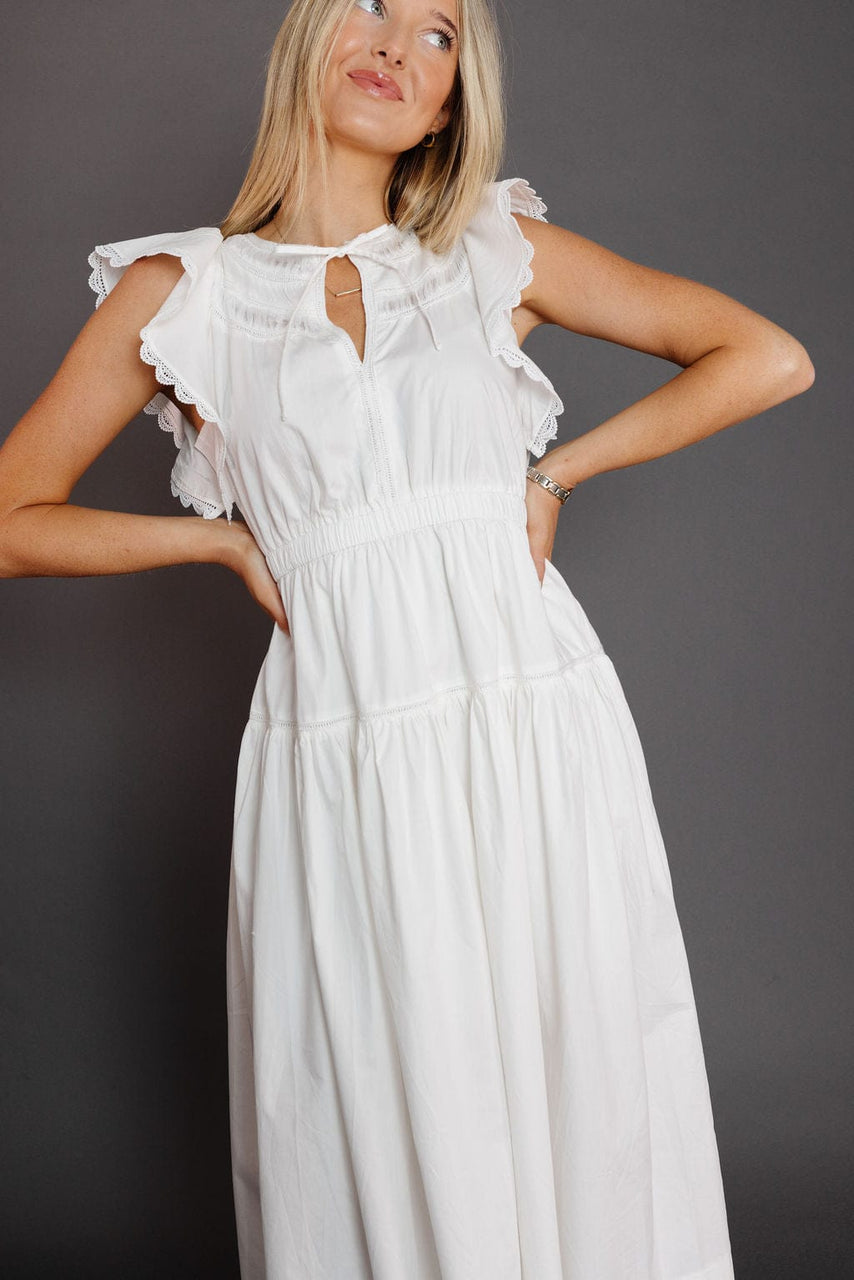 Ensley Dress in Off White