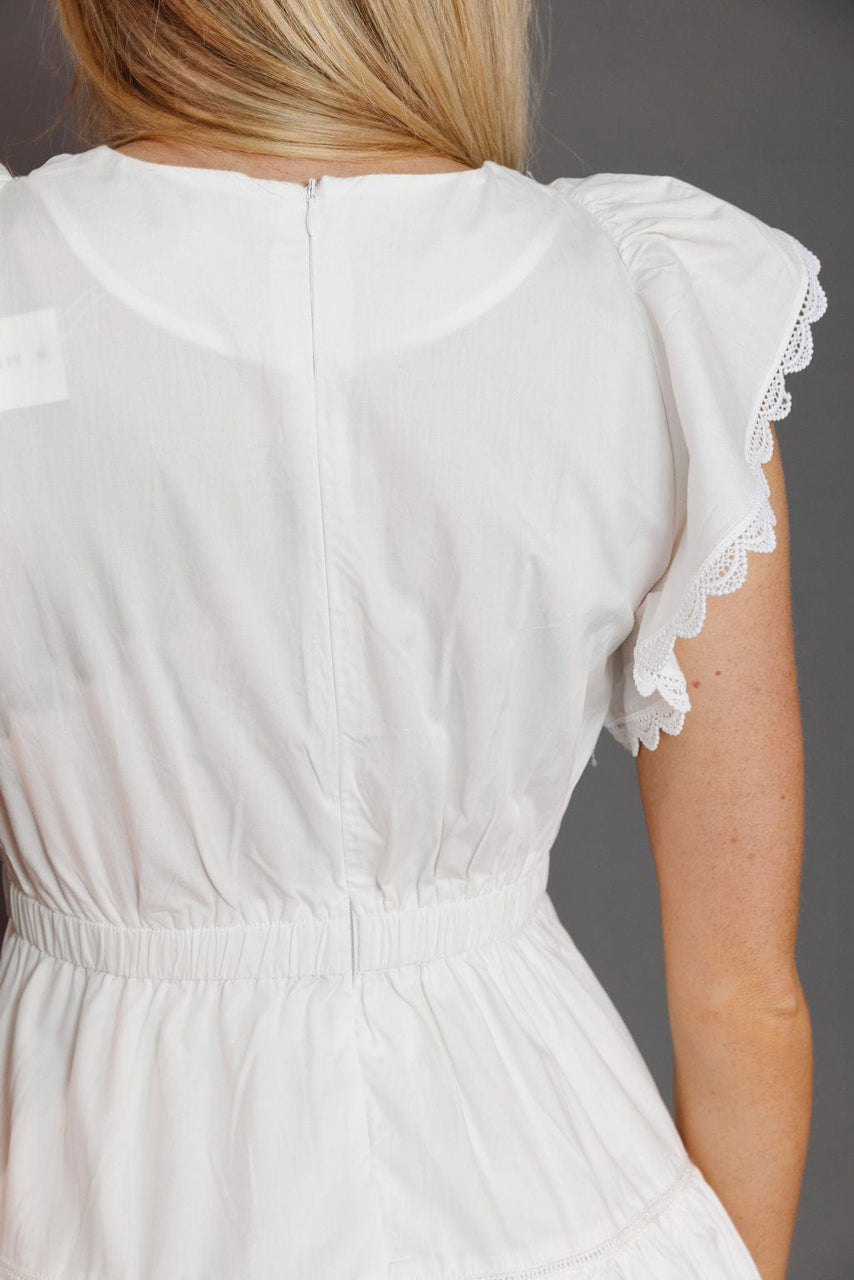 Ensley Dress in Off White