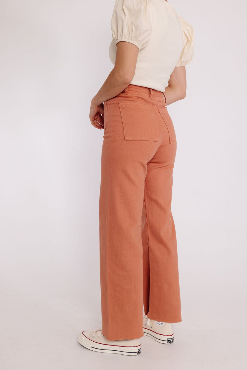 Fergie Pant in Apricot Orange