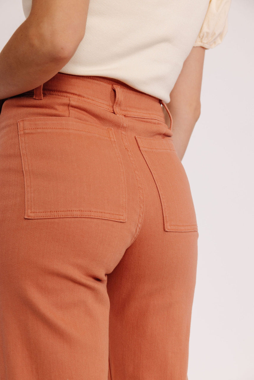 Fergie Pant in Apricot Orange