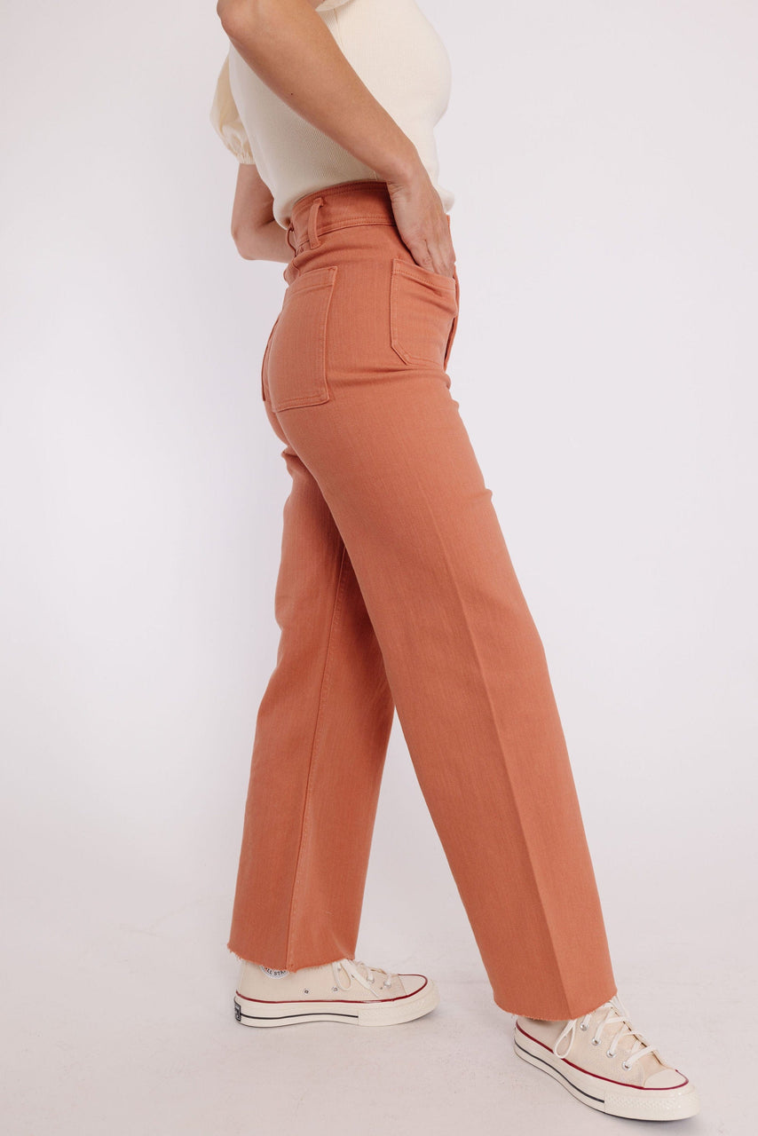 Fergie Pant in Apricot Orange