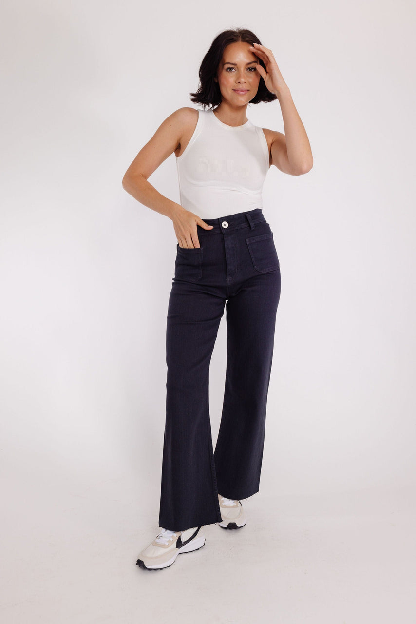 Fergie Pant in Faded Navy