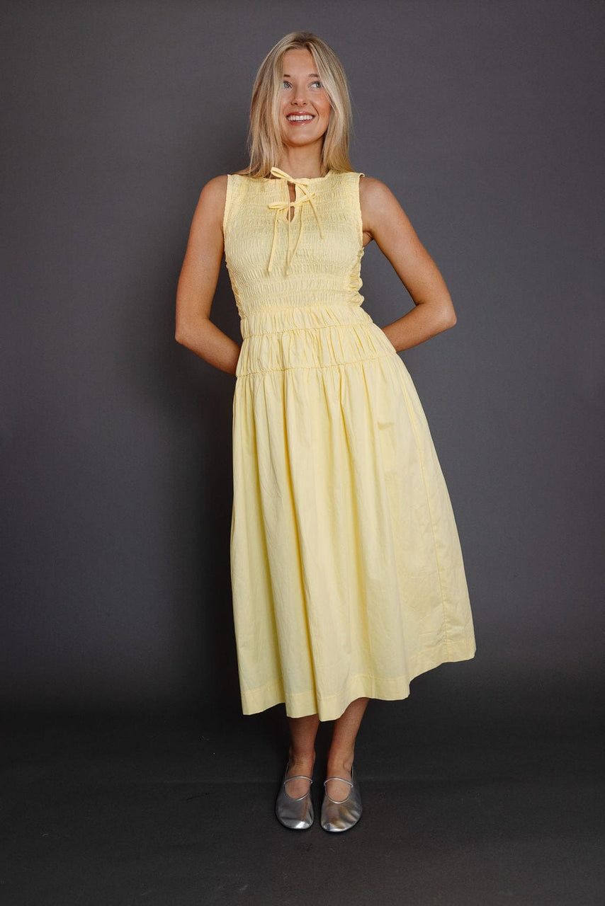 Gladys Dress in Butter Yellow