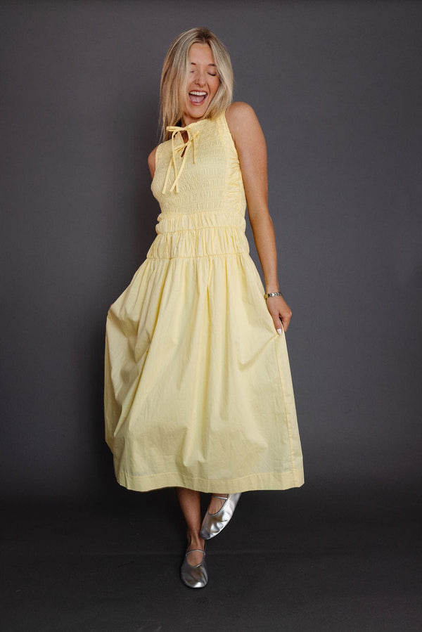 Gladys Dress in Butter Yellow