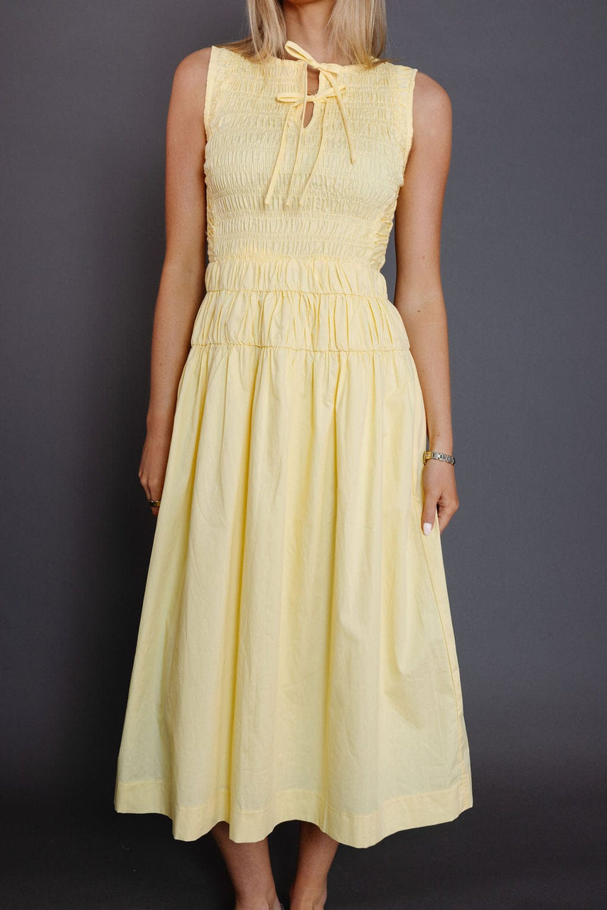 Gladys Dress in Butter Yellow