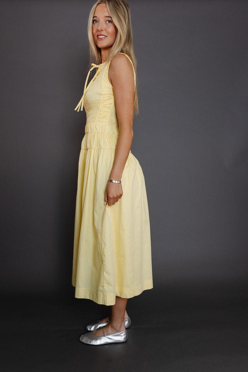 Gladys Dress in Butter Yellow