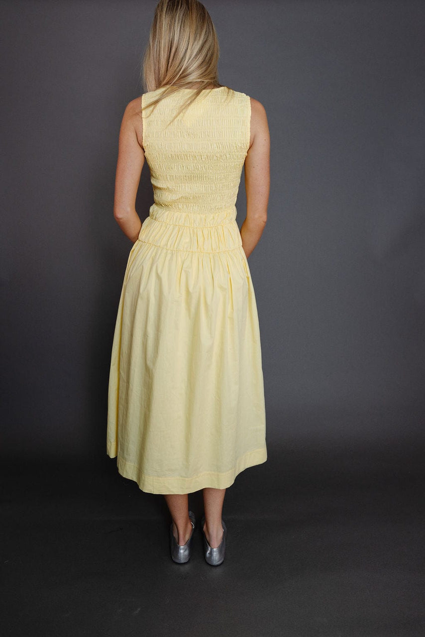 Gladys Dress in Butter Yellow