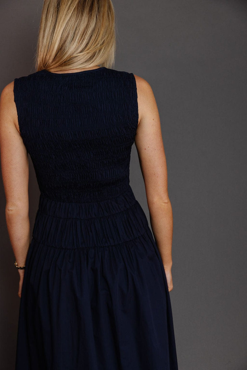 Gladys Dress in Navy